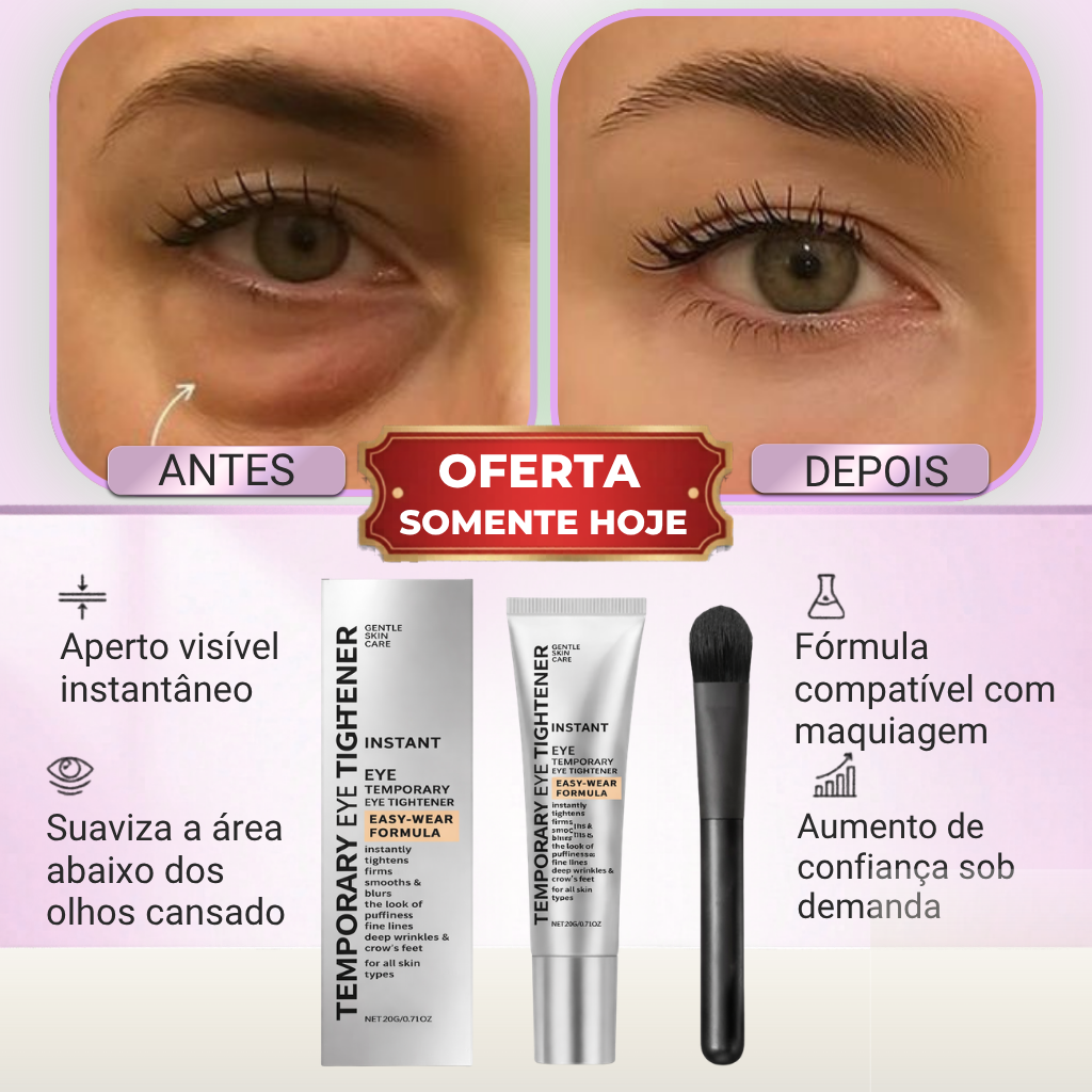 Creme firmador para a área dos olhos, remove olheiras