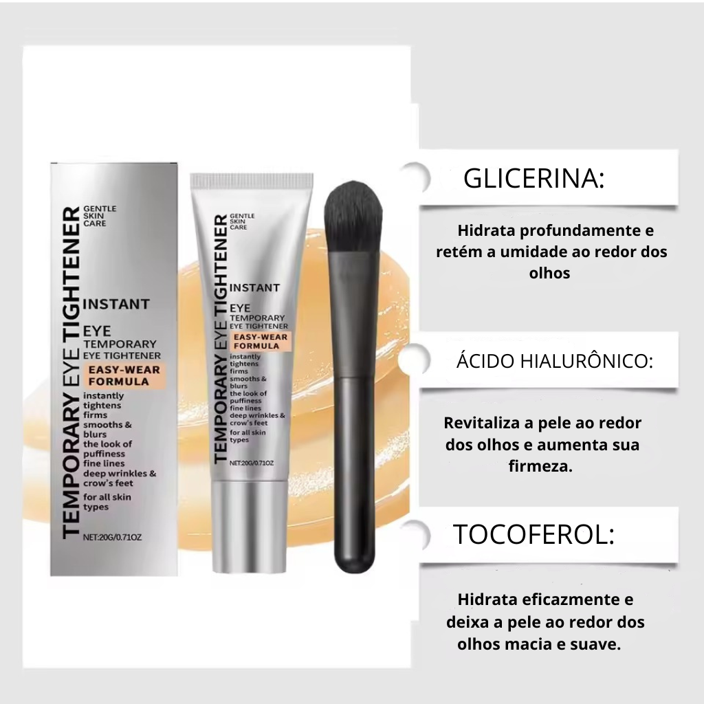 Creme firmador para a área dos olhos, remove olheiras